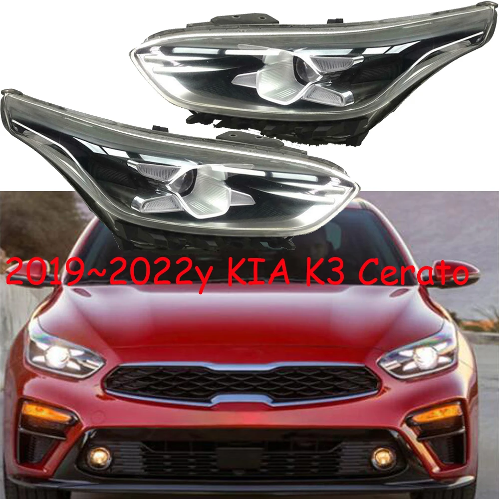 

1pcs car bumper cerato headlamp For KIA K3 headlight 2019～2023y car accessories head lamp for KIA K3 fog light