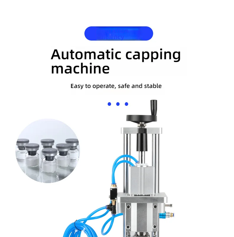 Desktop Semi-Auto Vial Sealing Machine Injec tion Glass Oral Liquid Bottle Ampou