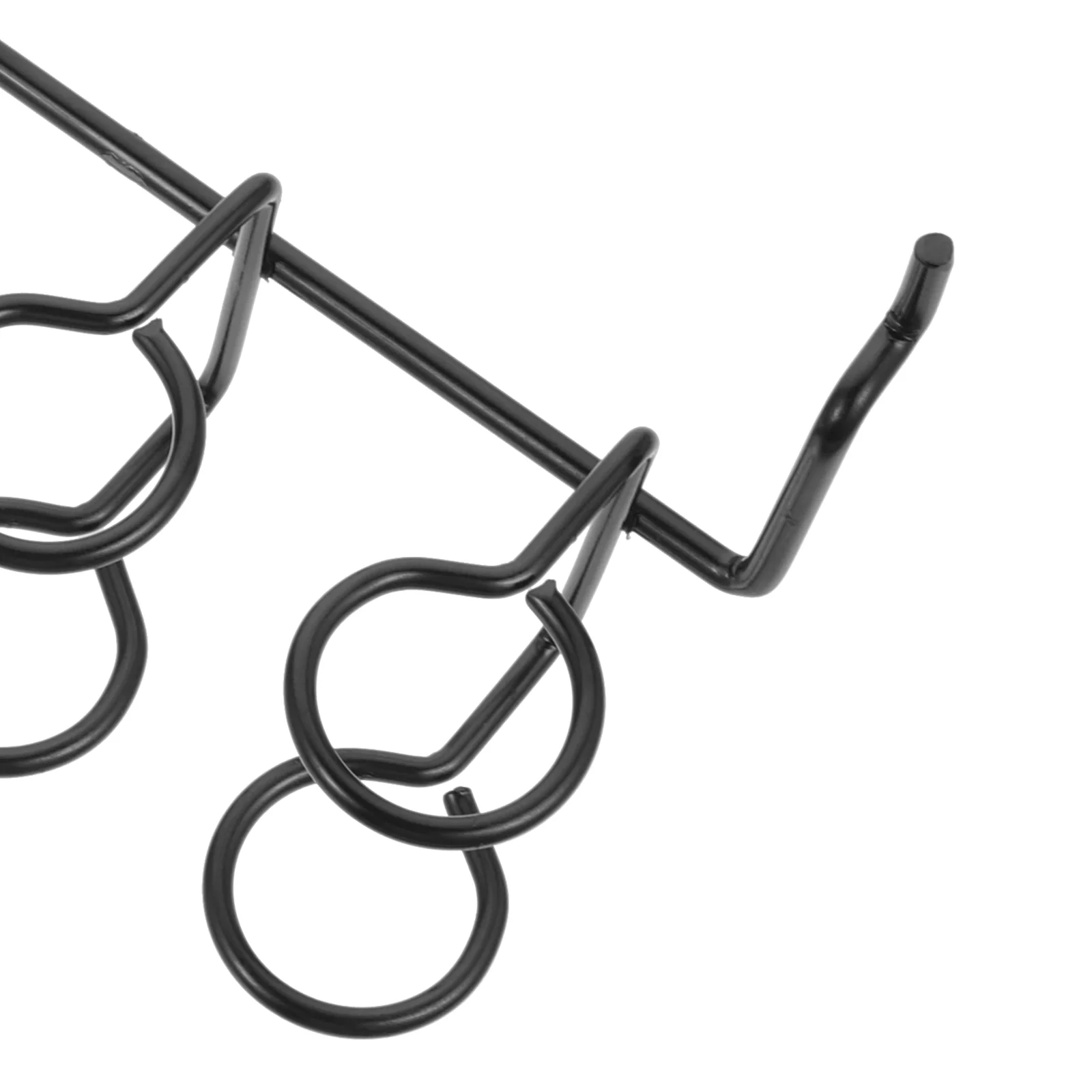Tablero de clavijas negro, soporte para destornillador, ganchos de herramientas de Metal, organizador de garaje, estantes multianillos, accesorios