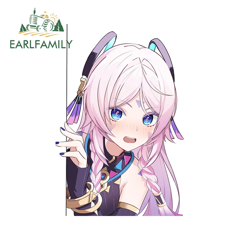 

EARLFAMILY for lovely Genshin Impact Citlali Car Stickers Sexy Pose Anime Girl Tuya Decals Waterproof Vinyl Car Accessories