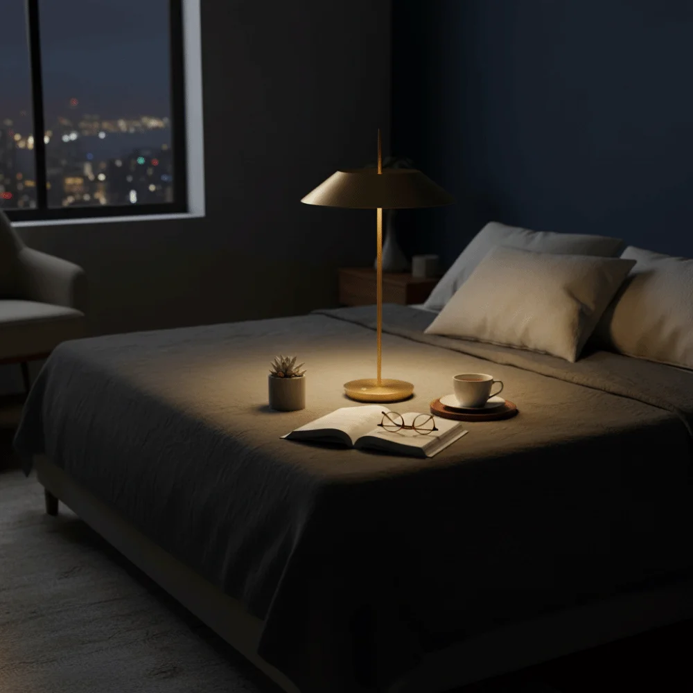 

Portable Light Rechargeable Desk Lamp Dimmable Modern Design Night Light Warm Light Italian Designer LED Lights Bedroom