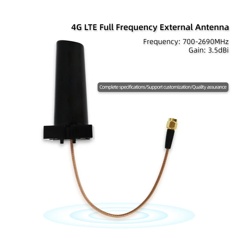 50 peças 3.5dbi para sma plugue macho antena impulsionadora abs externo com design de radiação omni estilo pato de borracha para comunicações