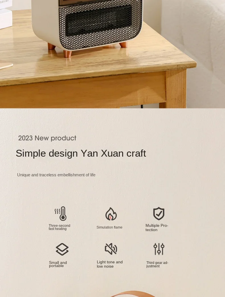 ฮีตเตอร์ไฟฟ้าอูฐ220V เตาจำลองไฟขนาดเล็กประหยัดพลังงานในครัวเรือน