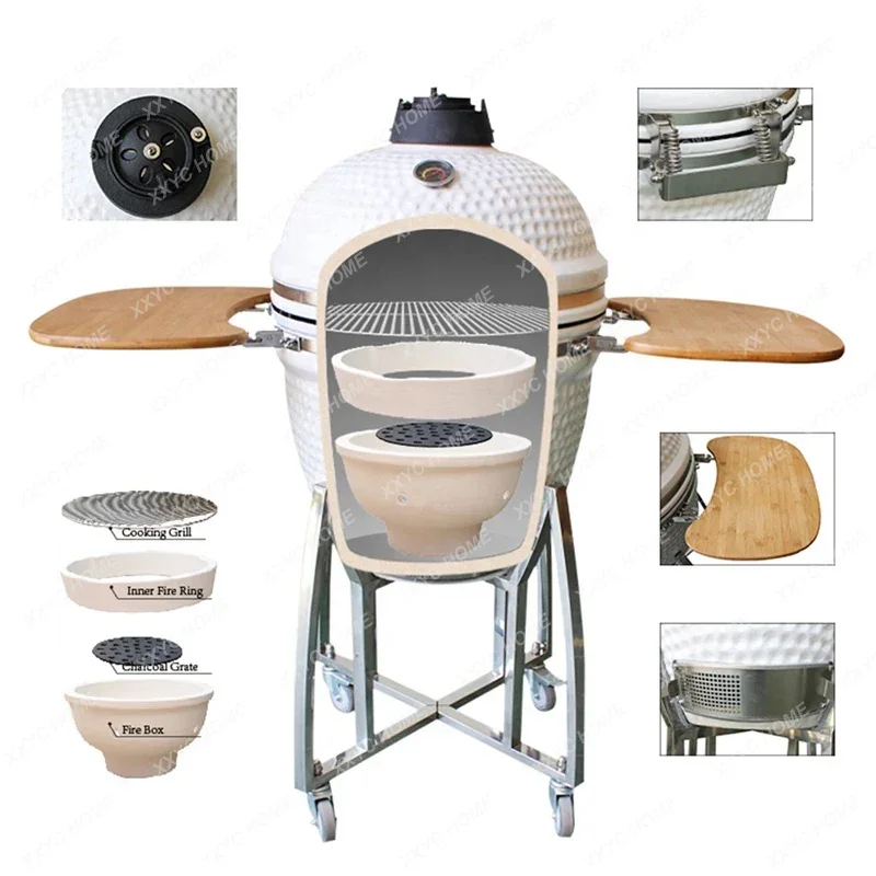 Ceramic Grill Outdoor Grill Household Charcoal Grill Tools