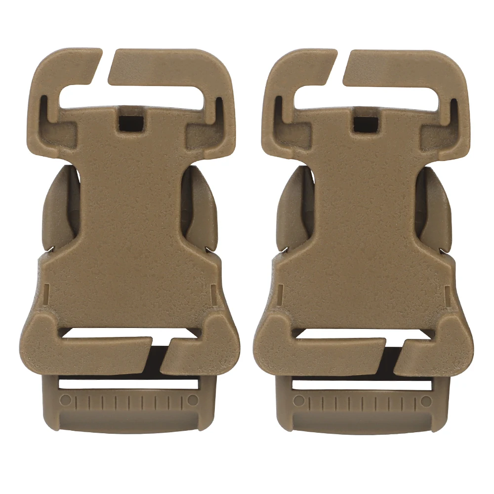 Tactical 1-inch QASM Quick Attach Buckle Detachable Airsoft Vest Backpack Strap Connection Attachment Point Accessories POM 2PCS