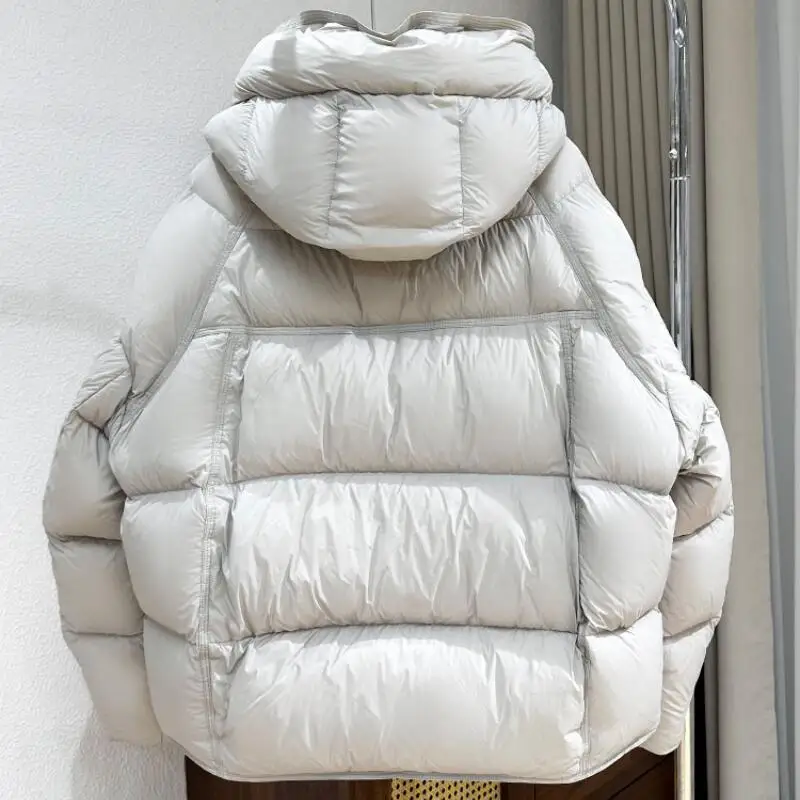 

Women Padded Jacket Outdoor Daily Wear Cloud Like Puff Female Short Style 2025 New Down Cotton Thickened Warm Hooded Bread Coat