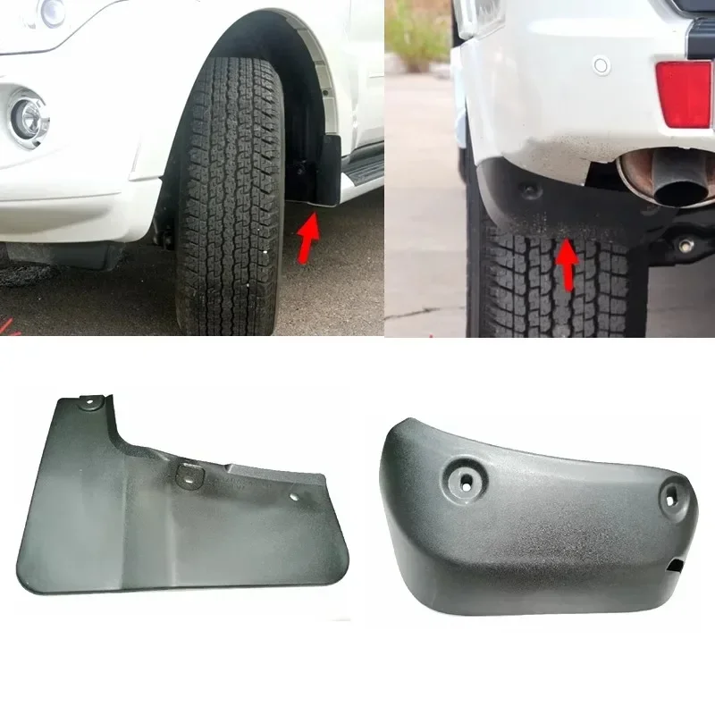 4 Pcs 5 Doors Mudguard for Pajero V90 7654A005 2007-2020 Front and Rear Wheel Dirty Splash Guard for Montero Not for 3 Door