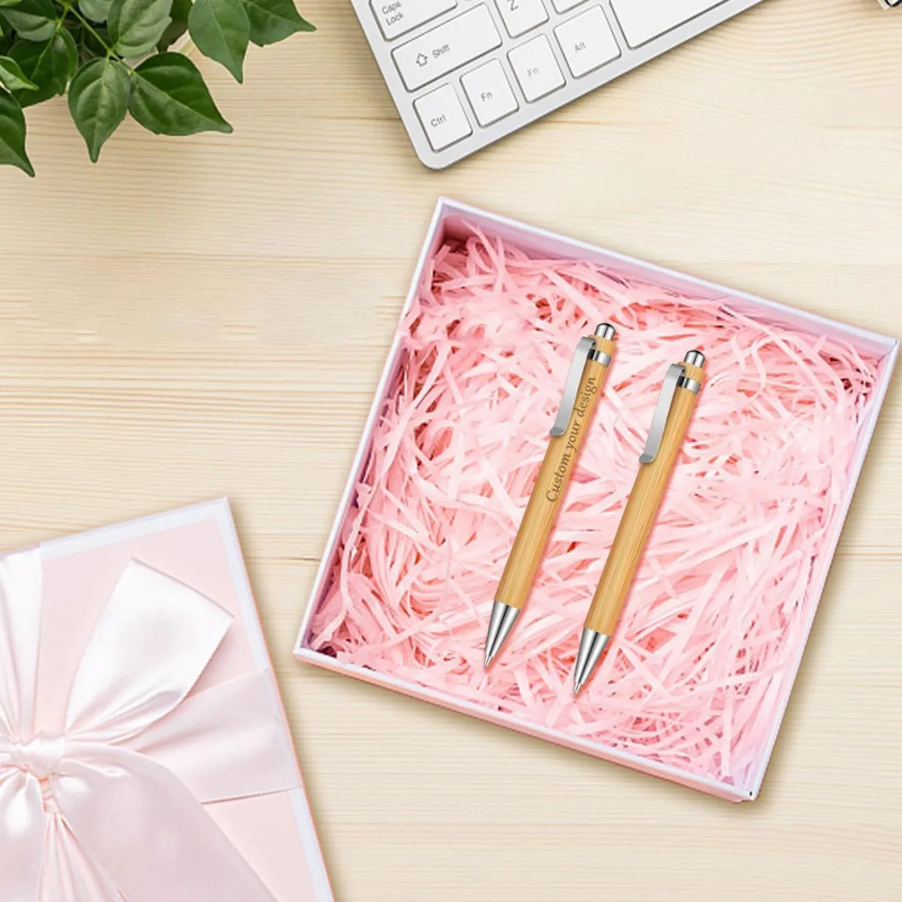 20 Stück Anpassbare Luxus-Holzstifte Personalisierte Kugelschreiber Luxuriöse Schreibwerkzeuge Geschenke für Jubiläen Party-Gastgeschenke – Detail 8