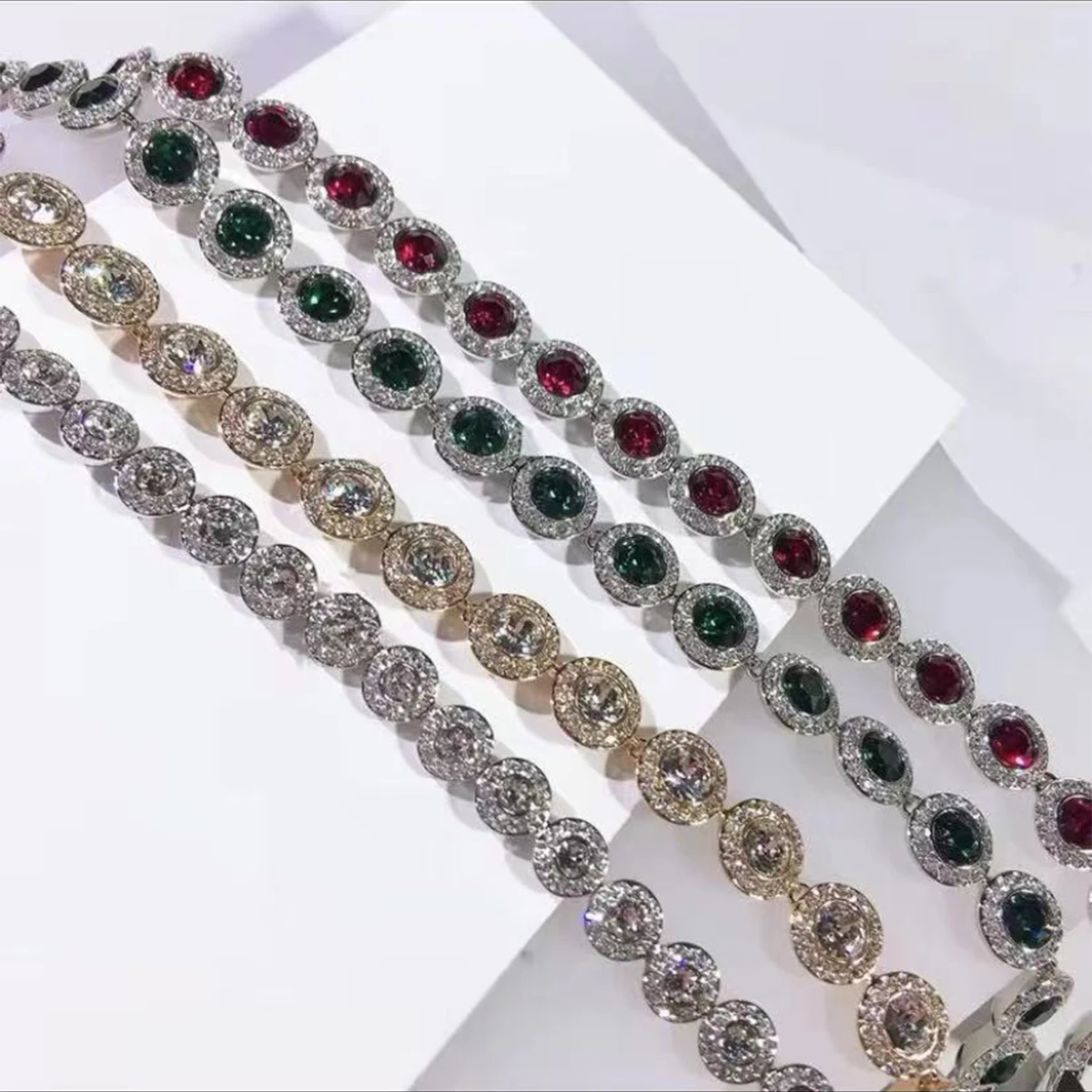

2025 European and American exquisite set simple atmosphere couple bracelet necklace fashionable