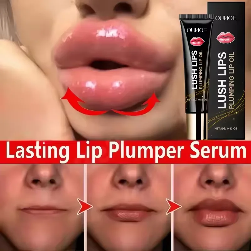 Lip Plumper Oil Instantly Volumising Increase Lip Elasticity Long-lasting Moisturize Lip Plumper Gloss Sexy Beauty Makeup New