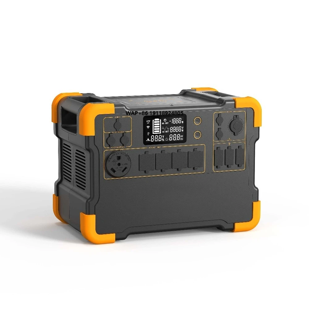 E2000LFP Portable Power Station 2000W 1920Wh LiFePO4 Battery Car Power Source
