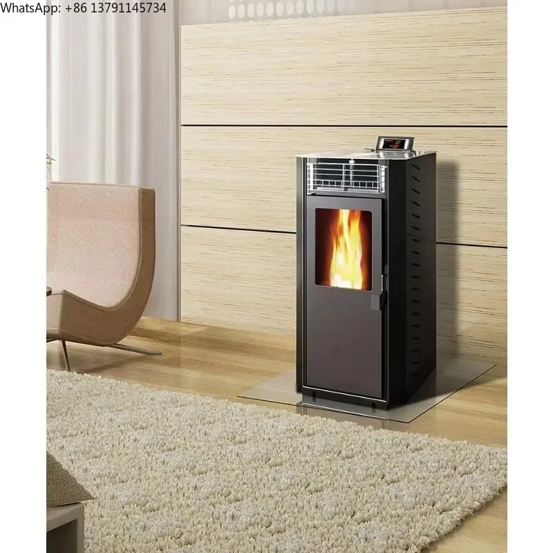 

Europe Style Hot air Cast Steel Fireplace Wood Burning Pellet Stove Heater Stove for Sale