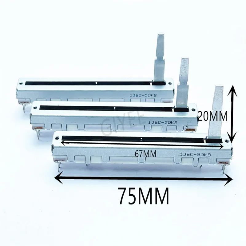 

3000CD speed control lever ALPS RS6011YD4A02 75mm direct sliding pusher B50K potentiometer with midpoint 20mm