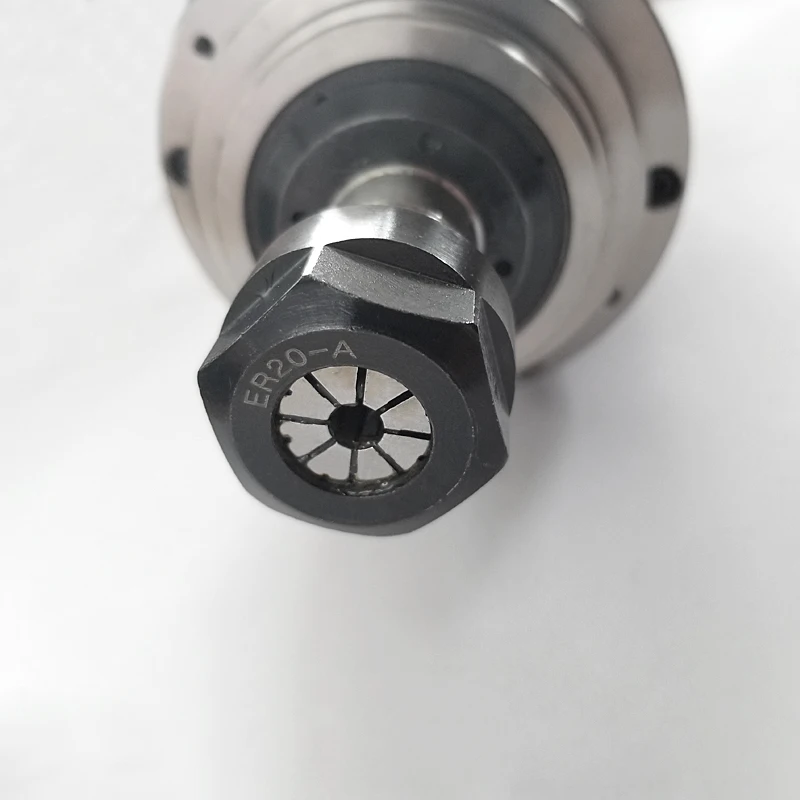 Machine Tool Spindle Bearing 3KW 220V 380V 400Hz ER20 24000rpm Round Water Cooled High Speed CNC Motor