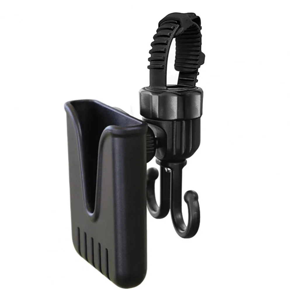 

Крючки для детской коляски 2 в 1, вращающиеся креативные подвесные подвесные крючки для велосипеда, двойной крючок, поддержка телефона, многофункциональный держатель для телефона в коляске