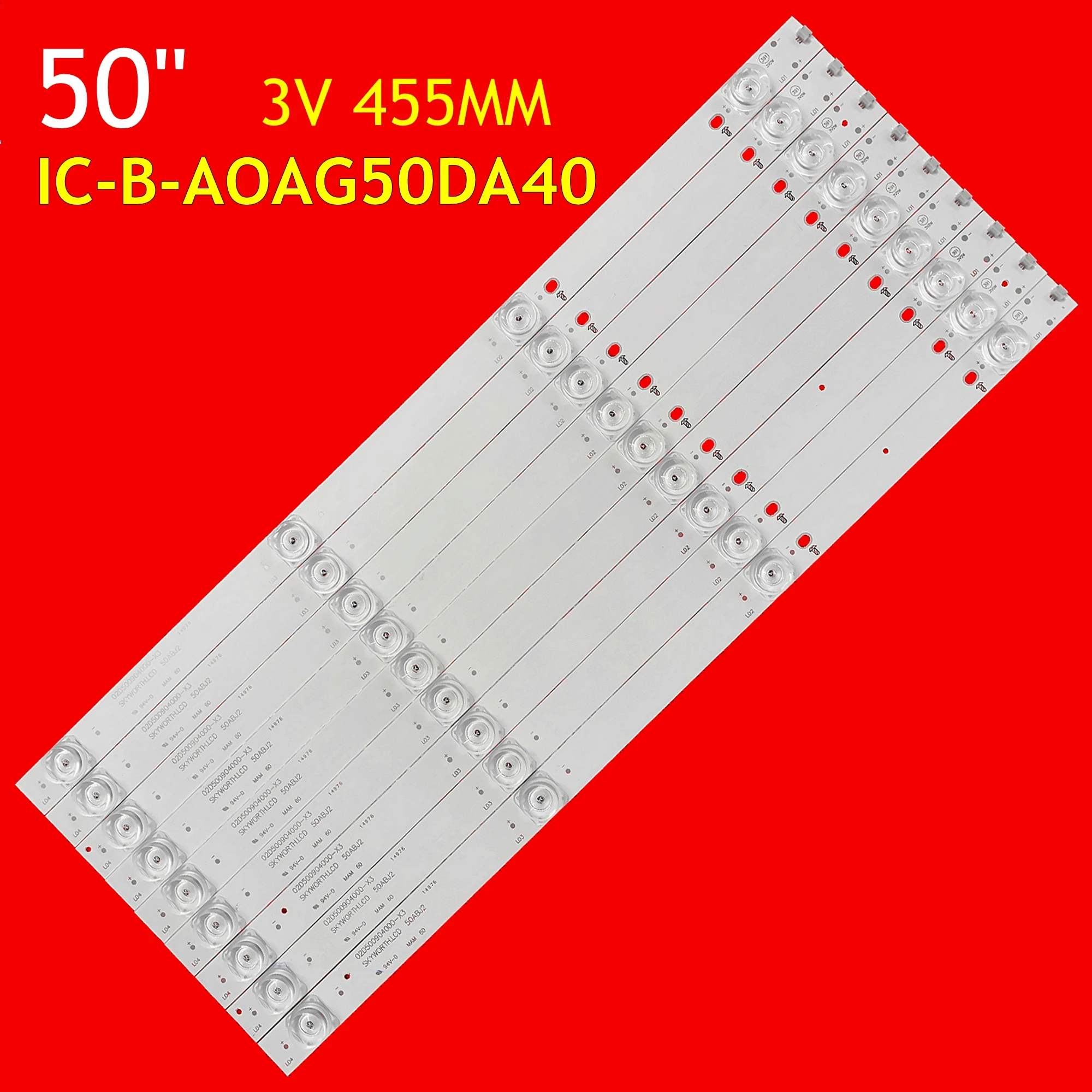 LED TV Backlight Strip for 50F1 D505UCNN 50ABJ2 50F1SH0WTOP V350S/2/HDL IC-B-AOAG50DA40