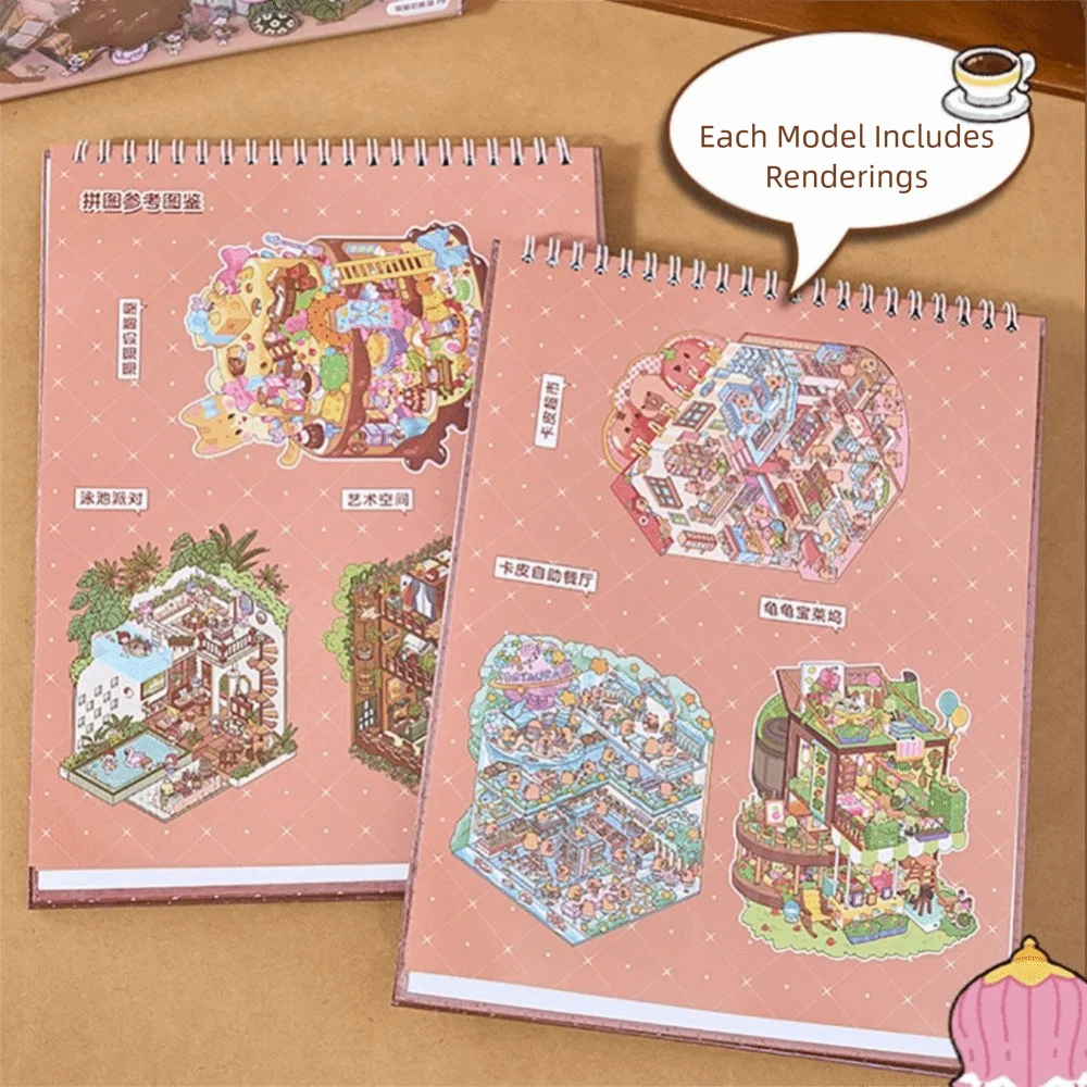 

Новая миниатюрная коллекция сцен для домашних животных, мультфильм, сделай сам, пейзажная наклейка, книга, визуальное укладка, 3D наклейка для палатки, украшение