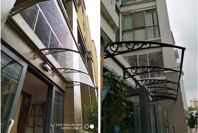 Home outdoor aluminum alloy canopy, balcony, rain shield, window, rain door, eaves, roof, rain sunshade