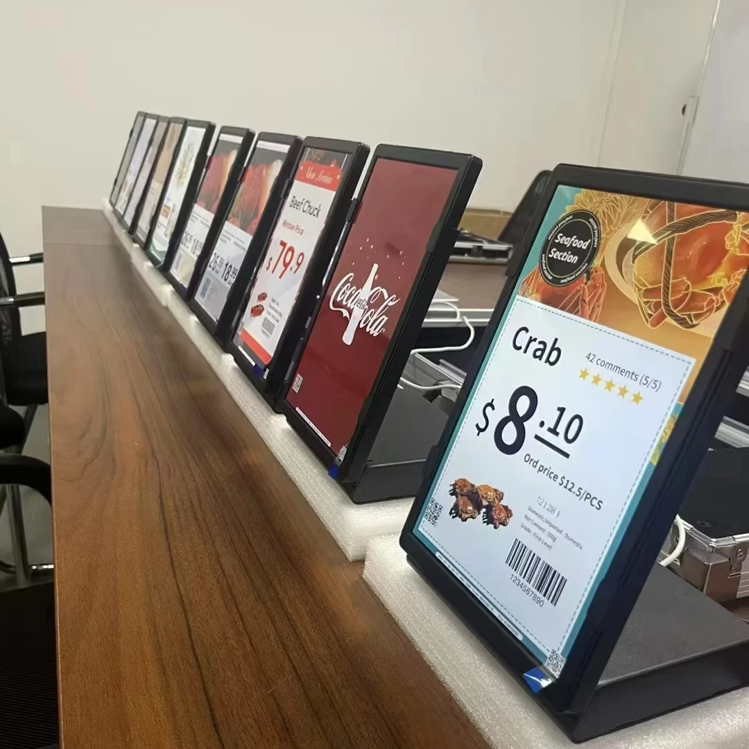 Full Color Screen Digital Shelf Label 10.1'' Electronics Price Tags for Grocery Store