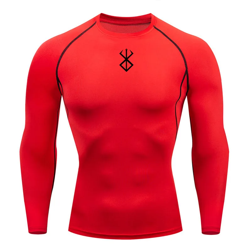 Compression sports shirt long sleeve men\'s running T-shirt bodybuilding top top tracksuit summer short sleeve jogger