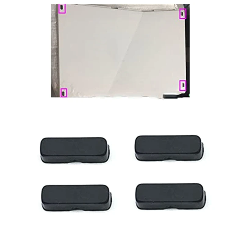 4 pz/set piedini in gomma sostituire per XBOX 360 Slim XBOX ONE S/X custodia nera custodia in gomma accessori da gioco antiurto