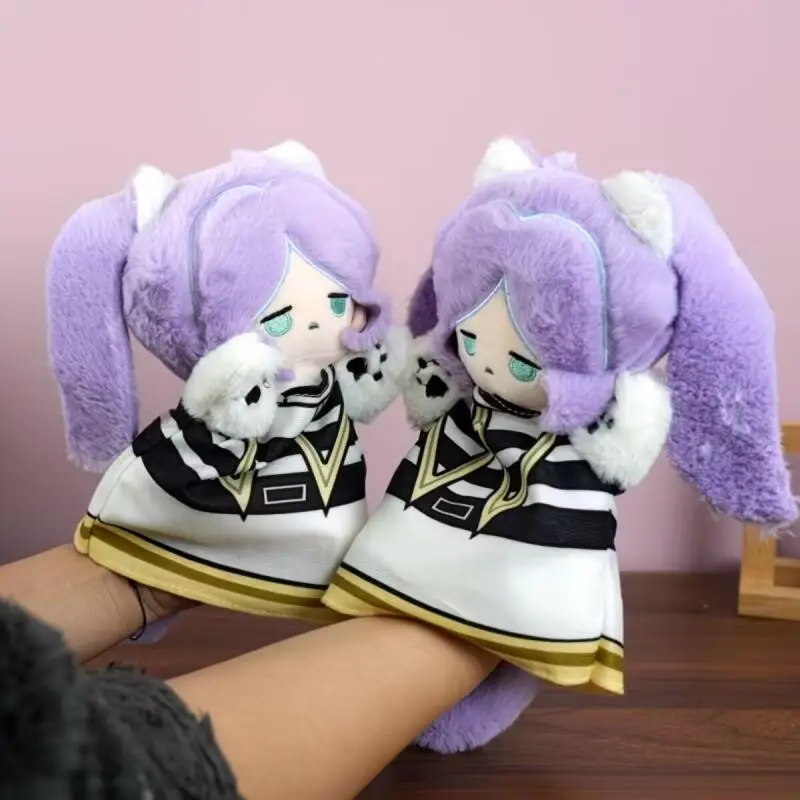 25Cm Frieren: Beyond Journey's End Frieren Pp Cotton Hand Puppet Fun Interaction Doll Anime Enthusiasts Collect Toys Fandom Gift