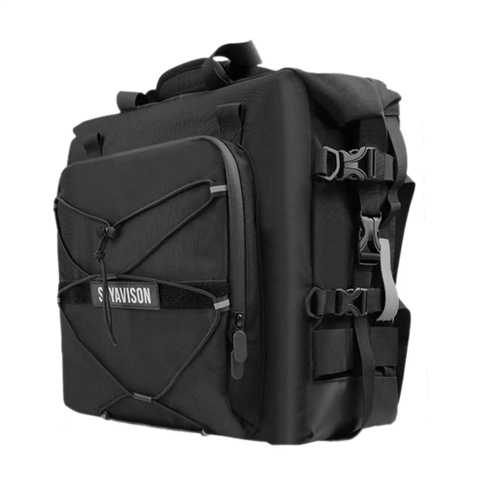 

Generic Black Motorcycle Saddlebag 20L Large Capacity Motorcycle Luggage Bag