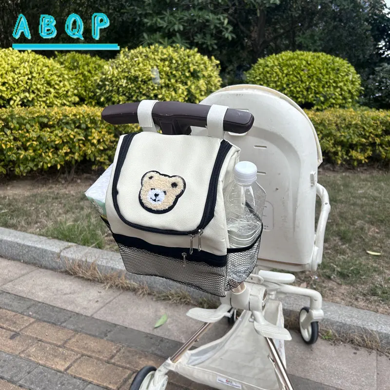 New Baby Stroller Bag Cartoon Fashionable Baby Stroller Bag Multifunctional Baby Stroller Diaper Storage Bag Large Capacity