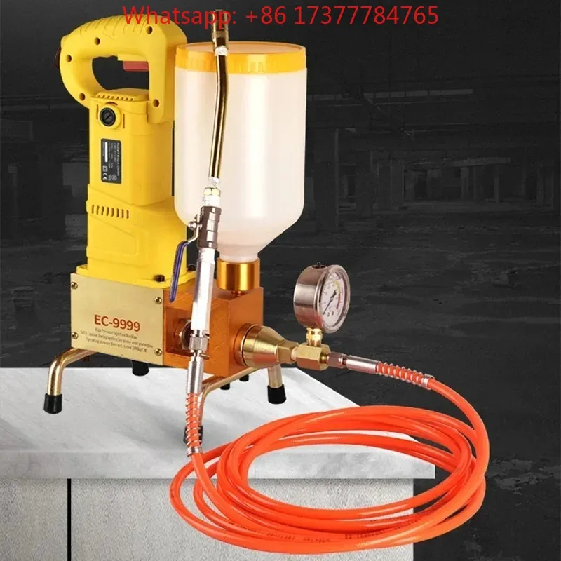 High Pressure Waterproof Grouting Machine 910W/1100W   Pump Epoxy/Polyurethane Foam Grouting Liquid Leakage Tool