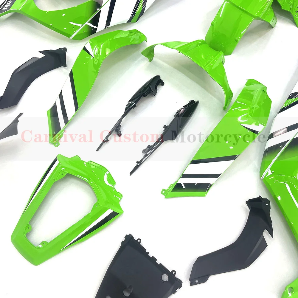 Cocok untuk Kawasaki Ninja ZX10R ZX-10R 2011-2015 12 13 14 cetakan injeksi ABS kualitas tinggi Kit Fairing putih hijau