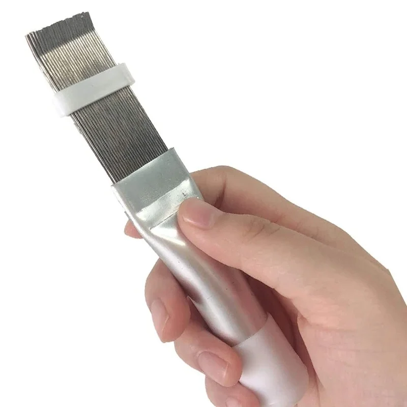 Stainless Steel AC Fin Comb Condenser Evaporator Straightener Radiator Coil Repair Tool Bent Fin Cleaner HVAC Maintenance Kit