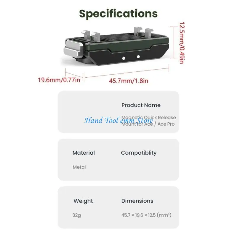 H37F مرفق مغناطيسي سريع الإصدار محولات تركيب سريعة الفصل ملحقات الكاميرا الرياضية لـ 360