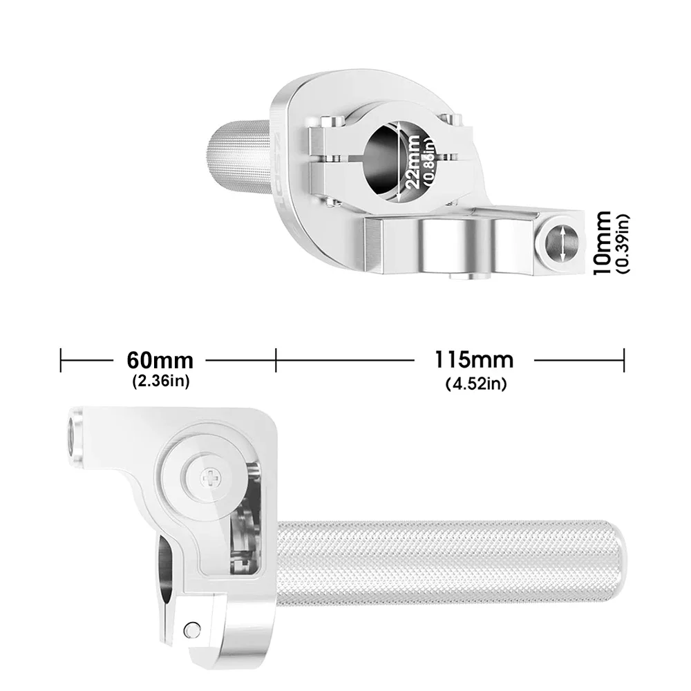 CNC Aluminum Throttle Grip Twist Quick Action Gas Throttle For CRF50 70 110 IRBIS 125 250 KAYO Apollo Bosuer Xmotos Dirt Pit Bik