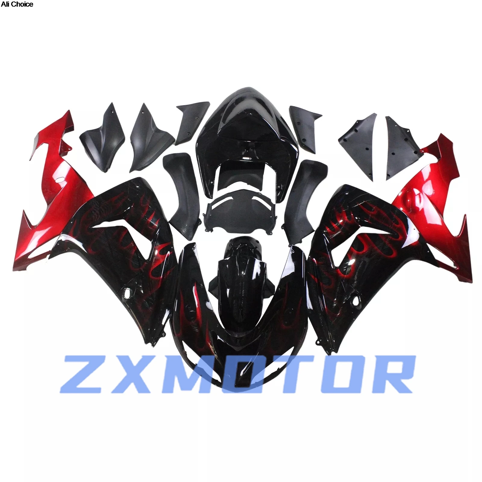 

Fit for Kawasaki ZX 10R 2006 2007 Rebuild Motorcycle Fairings ZX10R 06 07 Hot Style Customized Fairing Kit