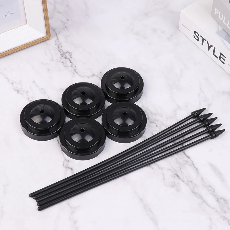 【New】5Pcs Universal Flagpole Flag Display Holder Nail-Free Flagpole Flag Support Stand Banner Pedestal  Desk Flagpole view 5