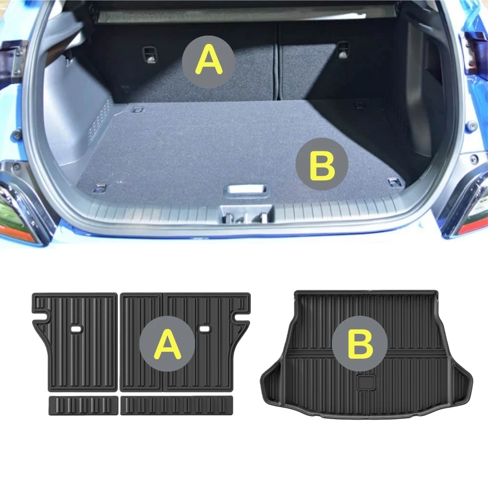 Für 4. Generation Toyota PRIUS RHD 2017-2022 HEV 3D TPE Autofußmatten Allwetter-TPE-Fußmatten Geruchlose Ablage-Matten – Detail 2
