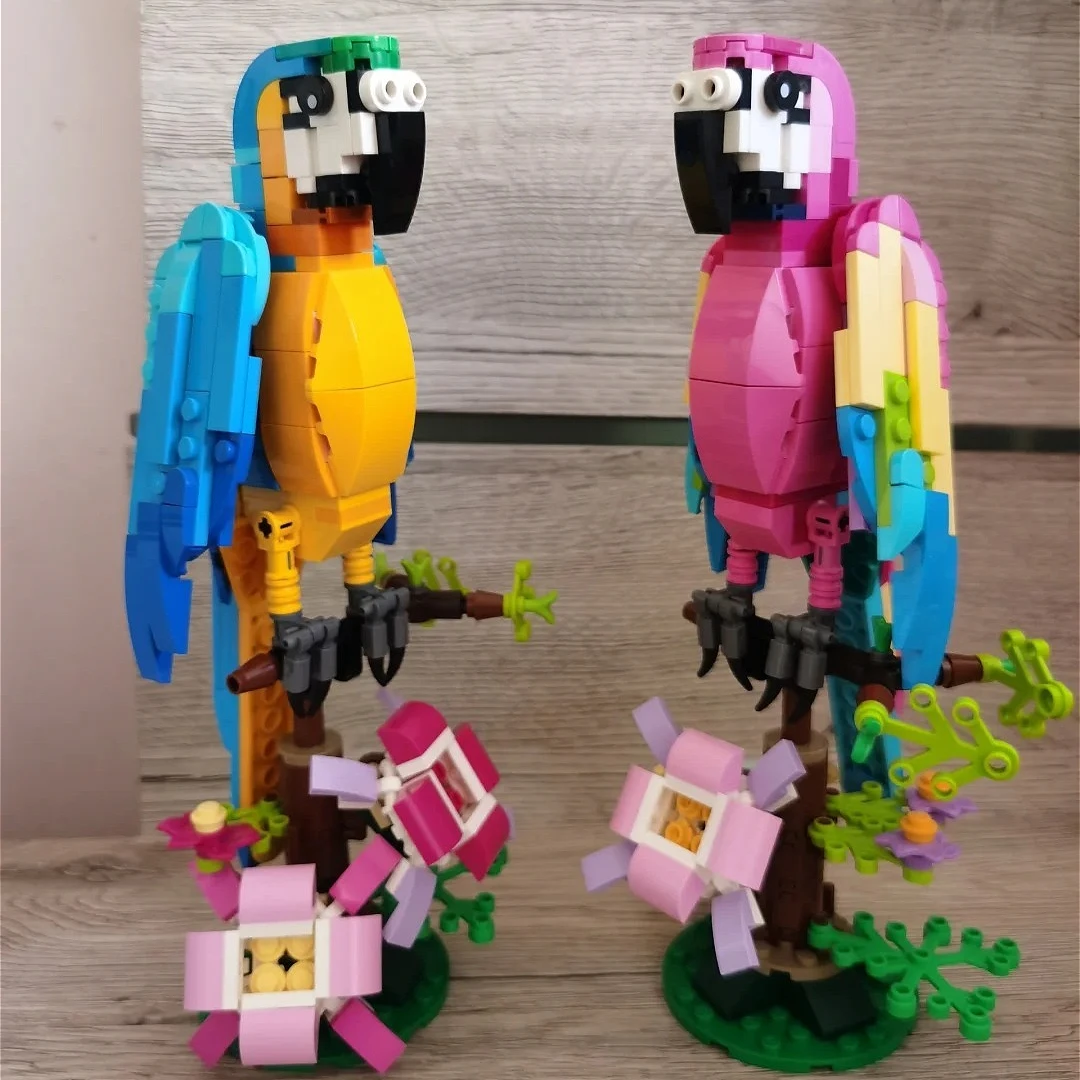 Parrot Frog and Fish 3-in-1 31136 Peripheral Extensions Compatible with Legoed Particles Suitable for Christmas Gifts 253pcs