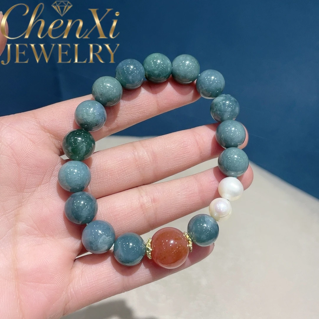 pulsera-de-cuentas-redondas-de-jadeita-azul-natural-y-agata-perlada-de-alta-gama-joyeria-fina-de-lujo-elegante-y-exquisita