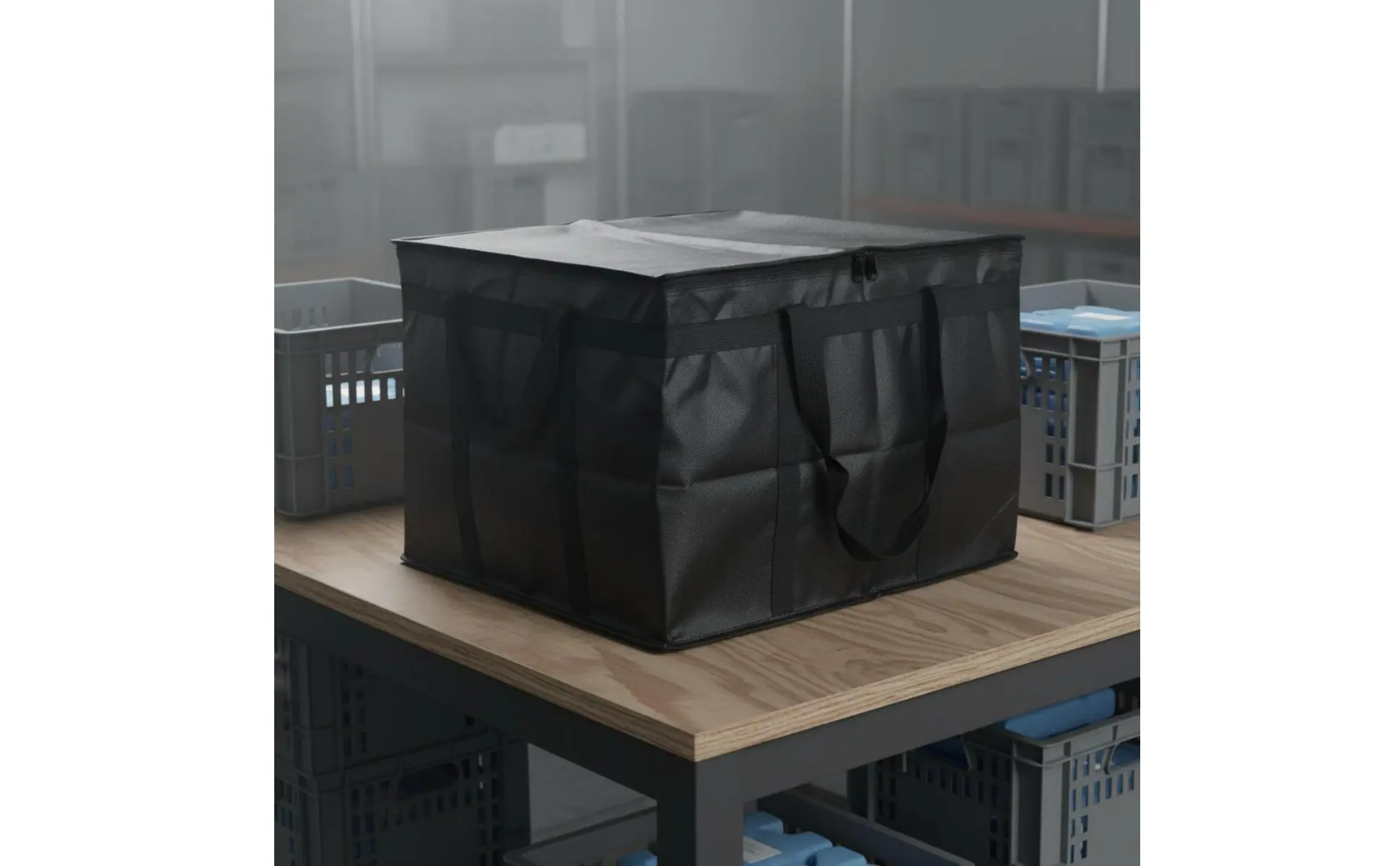 Pie Delivery Bag Warm and Cold Use Insulated Food Delivery Bag Large Thermal Tote Waterproof Thickened Material for Camping