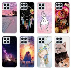 Honor X8 Case 2022 Cute Painted Cover For Huawei Honor X8 X 8 HonorX8 TFY-LX1 TFY-LX2 Soft Silicone Case For Honor 8X Max Bumper