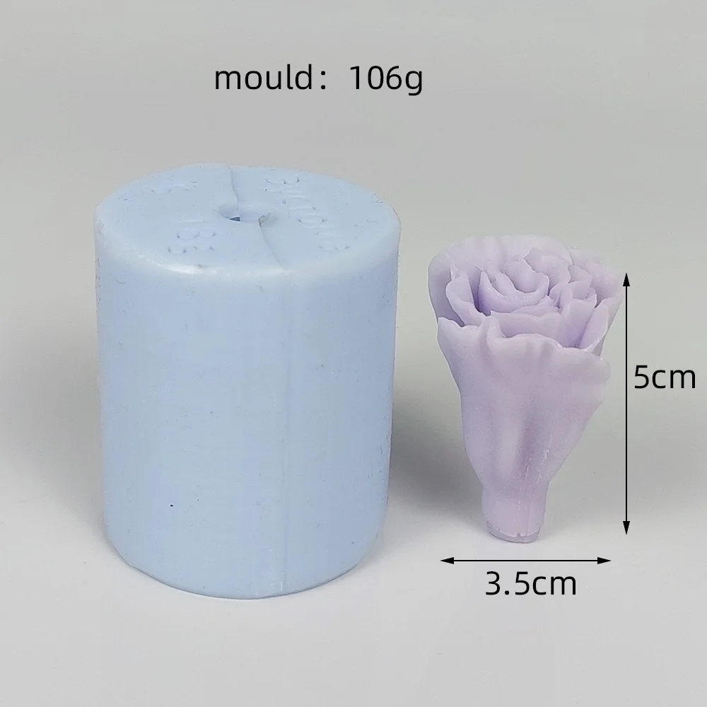 3D Carnation Flowers Silicone Mold Cake Chocolate Candle Soap Mould DIY Aromatherarpy Household Decoration Craft Tools