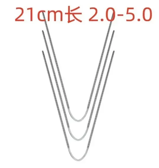Circular Knit Needles 3pcs Knitting Metal Cable Circular Knitting Needles Set Knitting For Babies Sleeves Socks Accessories