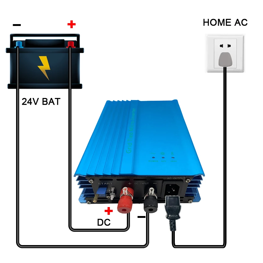 Imagem -05 - Inversor do Painel Solar da Onda Senoidal Pura Inversor do Laço da Grade Descarga da Bateria 500w Dc16v28v ou 26v45v Mppt Ac230v 12v 24v