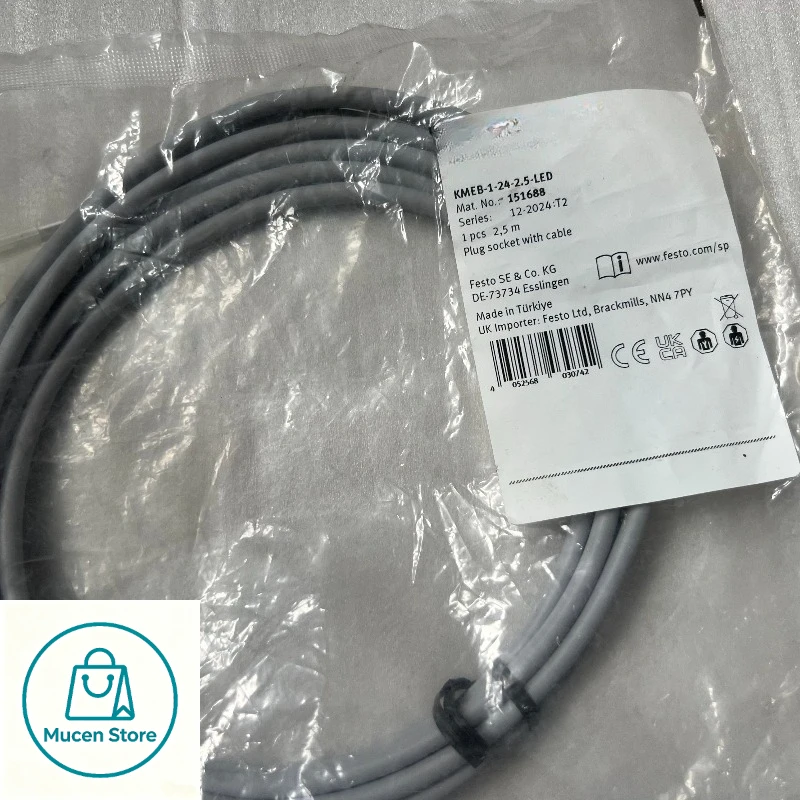 1pcs Brand-new authentic FST with cable socket KMEB-1-24-2.5-LED 151688