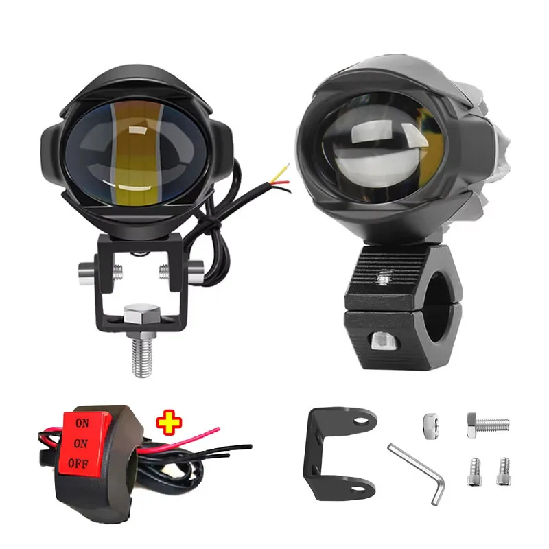 

LED Motorcycle Spotlight Headlight for Truck 12V/24V with Fog Lights Turn Signal DRL Off-Road Auxiliary off Road Lighting