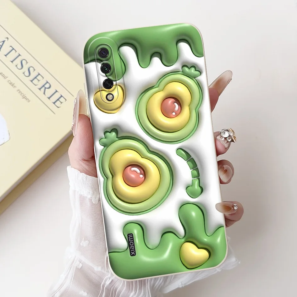 For Xiaomi Mi A3 Case MiA3 Shockproof Cover Cute Cartoon Panda Rabbit Soft Silicone Matte TPU Phone Case For Xiaomi Mi CC9e Capa