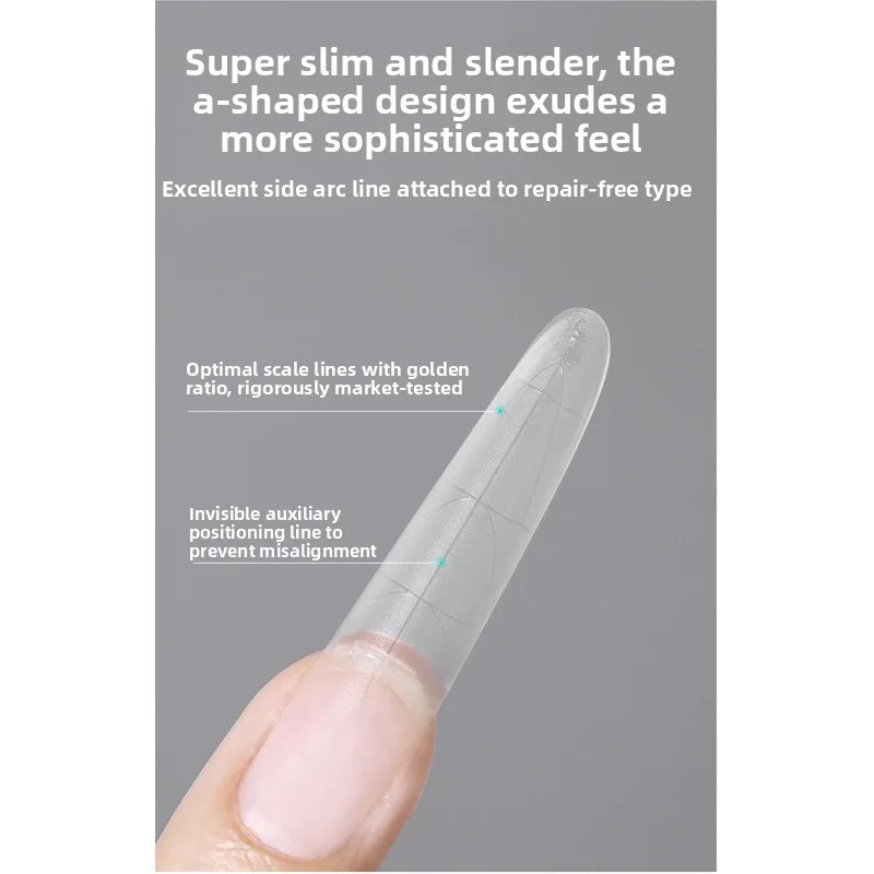 360 قطعة 12 حجم ملحقات جديد طويل القطع الناقص مع علامات القراد أشكال الأظافر-أشكال مزدوجة نعش اللوز مسمار أشكال القالب العلوي القالب السفلي #1