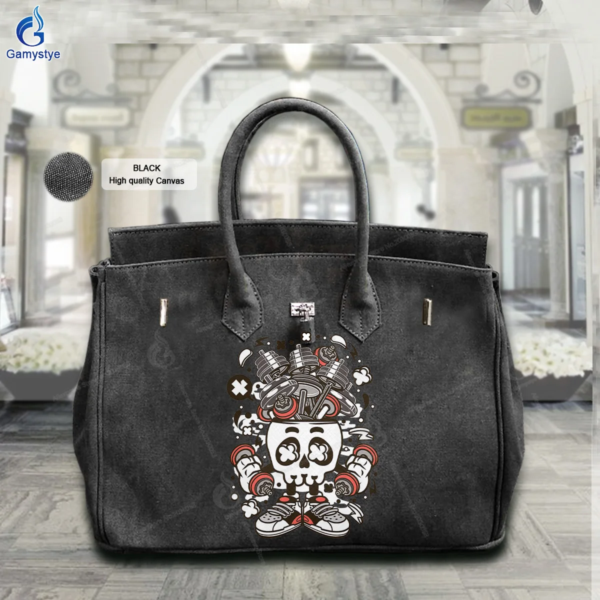 

Graffiti Artisc Printed Equipment and Skull Bags Women Bags Designer Crossbody Handbags Female Messenger Totes Genuine Leather