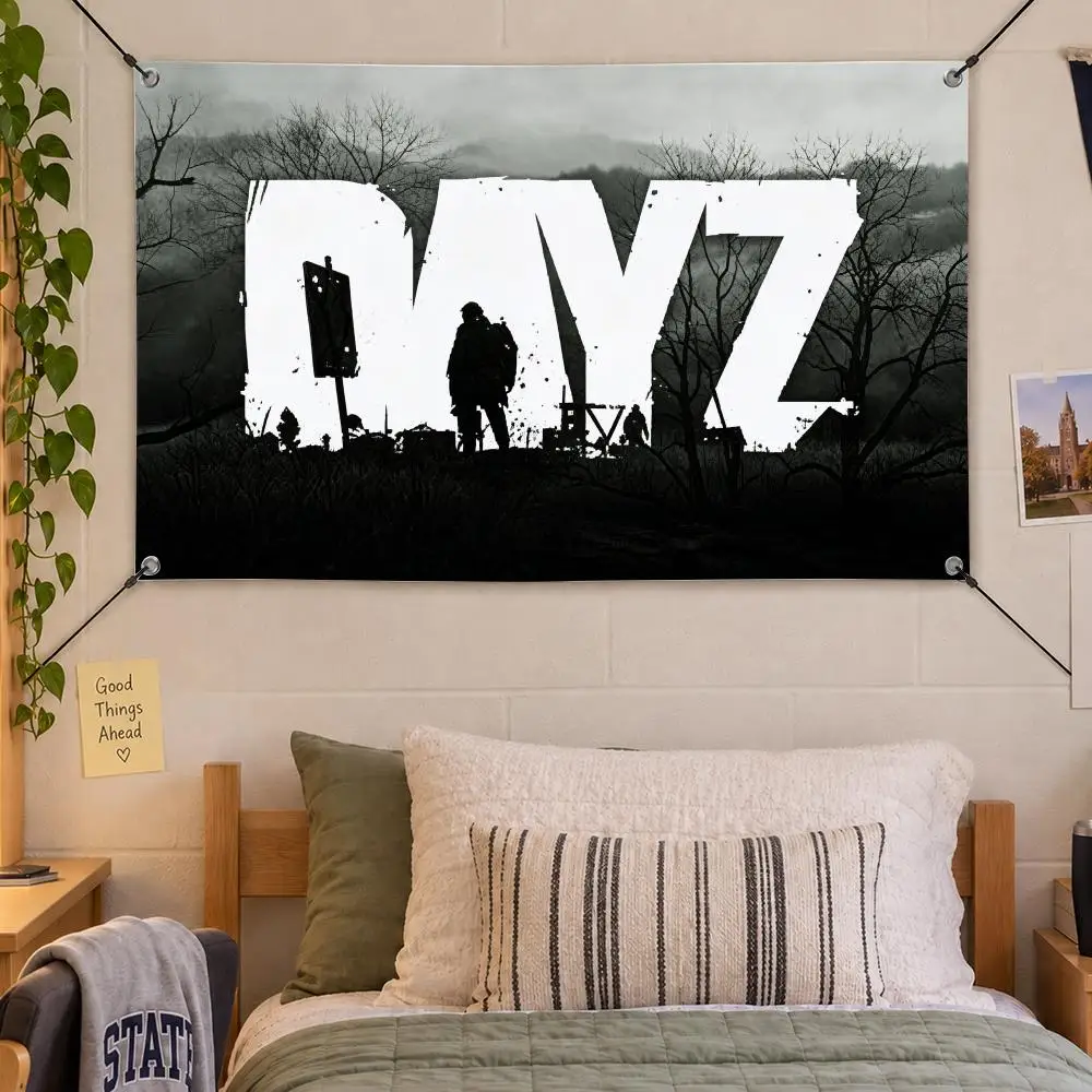 Game Survival DayZ Flags Decorative Flag Banner Indoor Bedroom Dorm Gaming Room Wall Party Club Decor Fan Gift