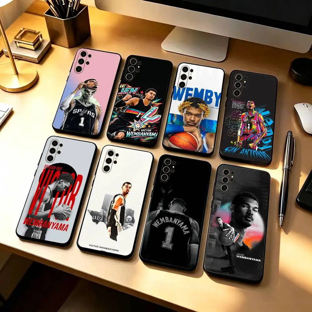 Baskeball Alien Star Victor Painted Phone Case For Samsung S26,21,22,23,24,25,20,10,9,8,7,Ultra,Plus, Fe, Lite